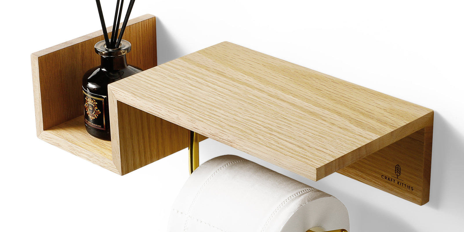 Equipez votre RBNB de porte papier en bois massif
