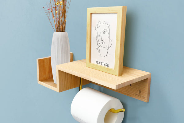 Les porte-papier toilette avec rangement intégré : pour un gain de place optimal