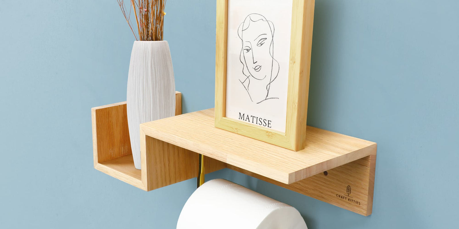 Les porte-papier toilette avec rangement intégré : pour un gain de place optimal