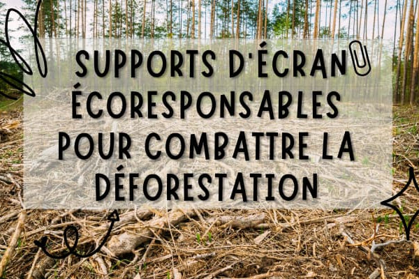 Luttez contre la déforestation avec Craft Kitties et nos supports d'écran durables