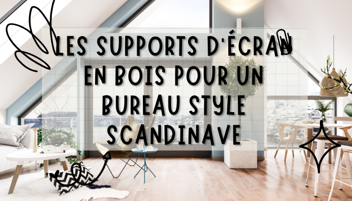 Support écran en bois pour un bureau scandinave : Les produits Craft Kitties